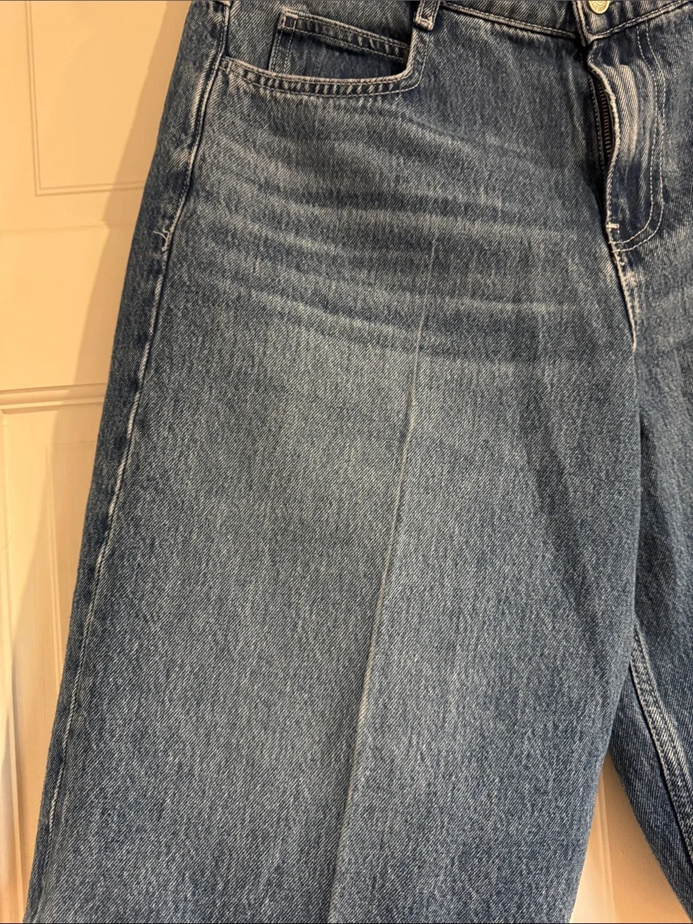 New with tags Mango MNG Denim long Shorts - Medium Blue size 4 US / 36